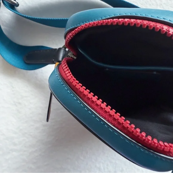 Coach crossbody bag blue red yellow - Picture 5 of 5